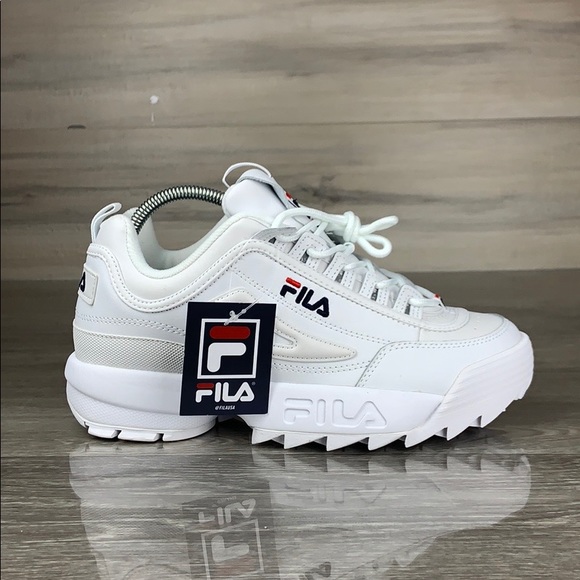 fila disruptor 2 triple white